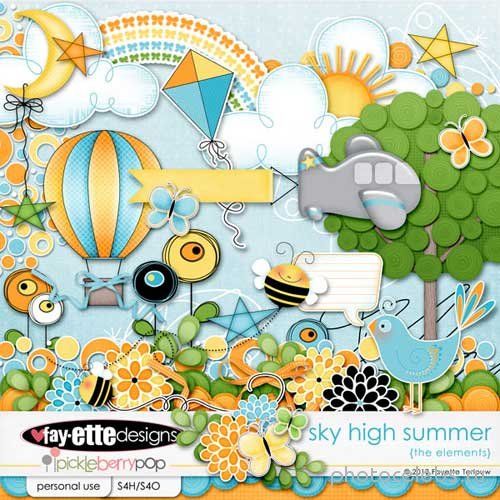 Детский скрап-набор - Sky High Summer